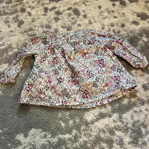 Baby Gap - Carter’s Girls' Two-Piece Outfit Blouse & White Jeans 6 Months - Picture 4 of 8